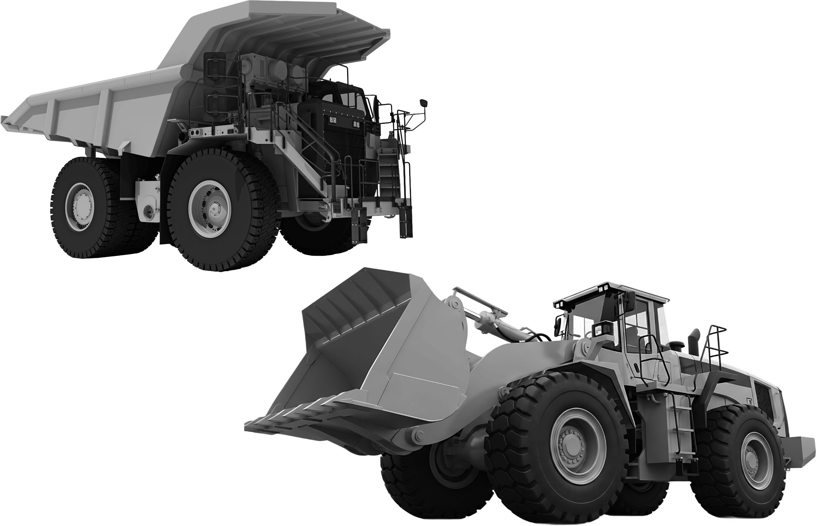 大型ダンプトラック・ホイールローダー